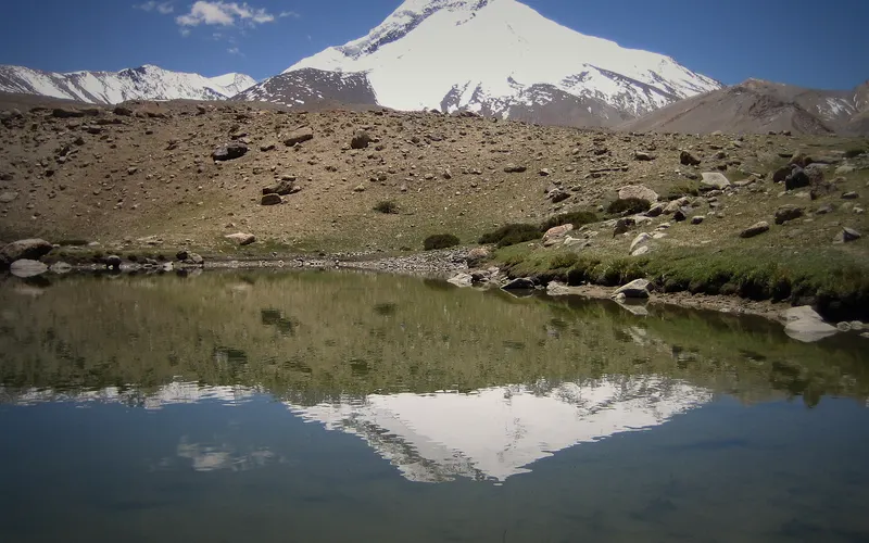 Markha Valley Trek: A lake near Kang Yatze, Markha Valley trek, Ladakh, India (2006)